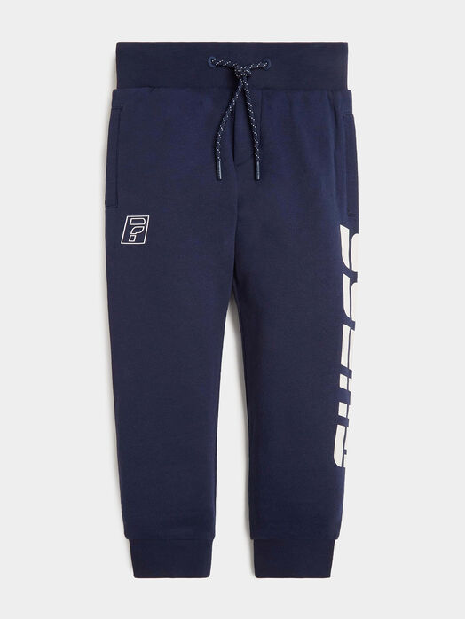Sports pants with logo detail