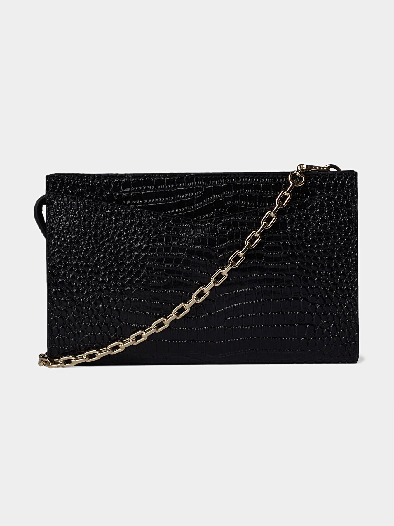 K/Karl SEVEN Croc Clutch brand Karl Lagerfeld
