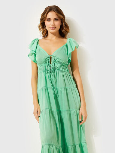 SUMMER GLAM maxi dress in green - 4
