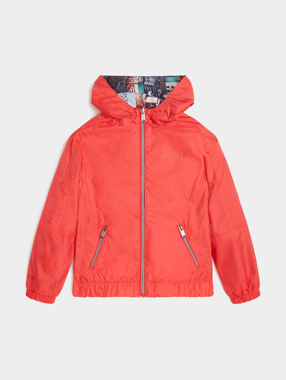 Blu reversible jacet whit hood and zip - 1