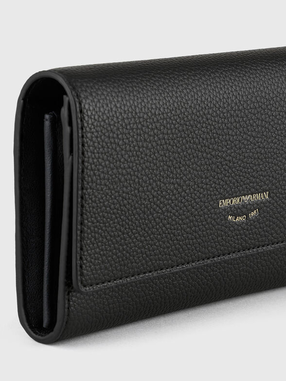 Black wallet with logo  - 3