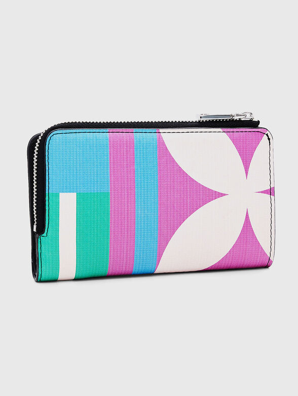 Purse with multicolor print and logo detail - 2
