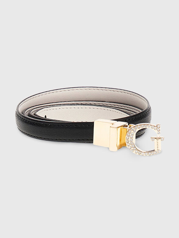 Doublefaced belt with logo buckle - 1