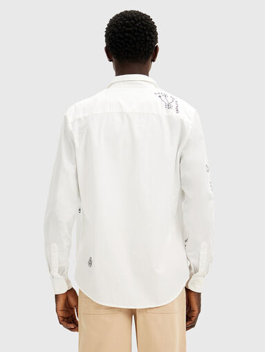 AMADEO shirt with contrast embroideries - 3