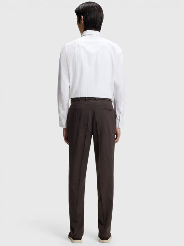 Linen blend trousers - 2