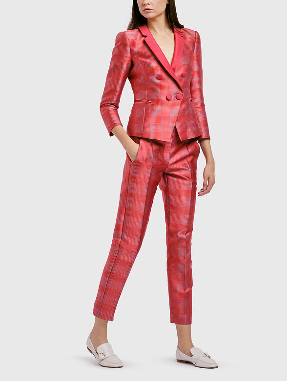 Slim trousers with a print - 6