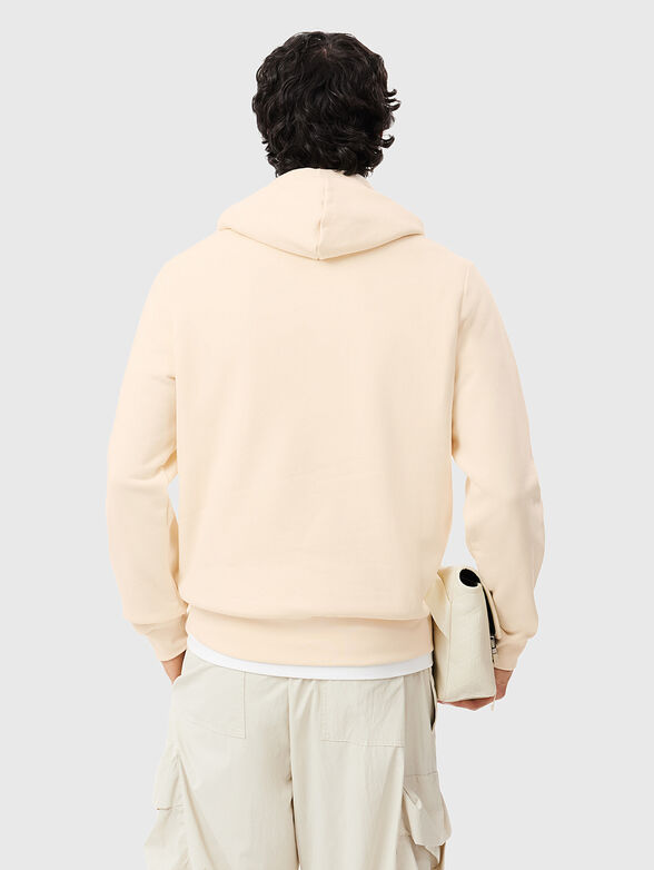 Hooded sweatshirt with logo accent - 3