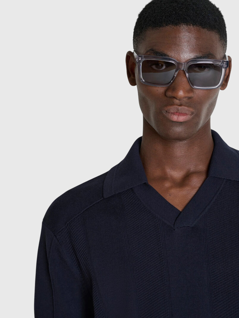 Knitted polo shirt - 3