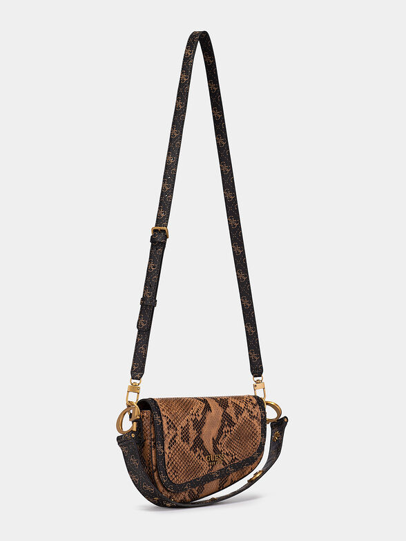 Handbag with snake print - 2