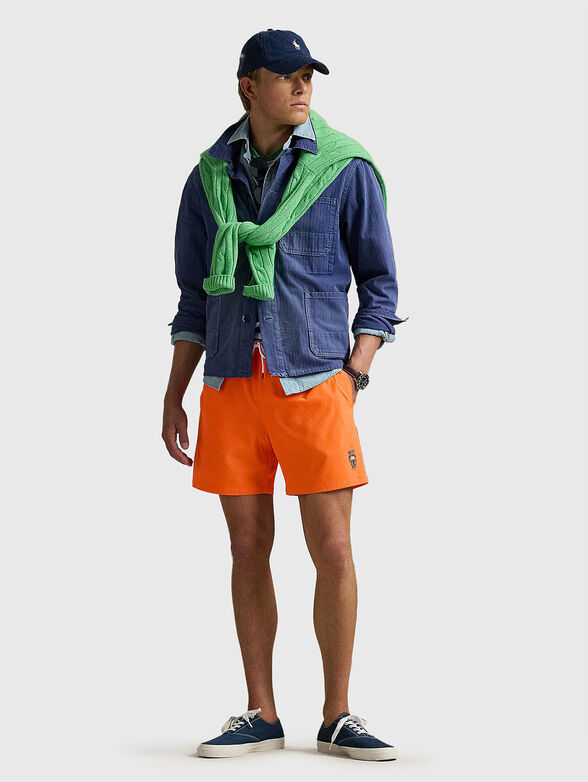 Polo Bear embroidery beach shorts - 4