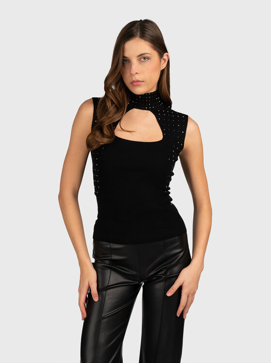 Top with cut-out detail and accent eyelets - 1