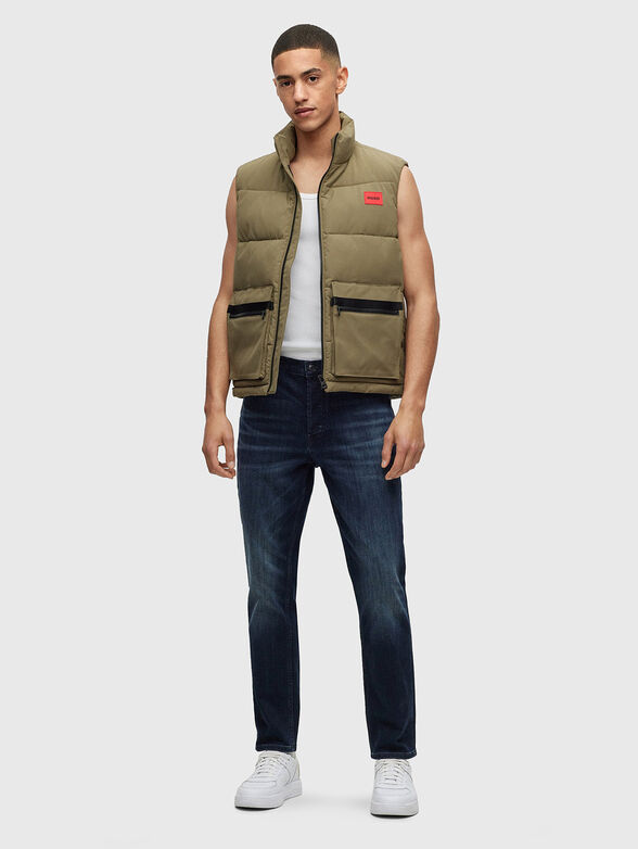 Navy blue slim jeans - 4