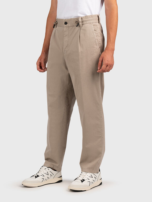 GOS beige trousers with darts - 1