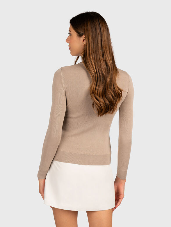 Sweater with contrasting logo - 2