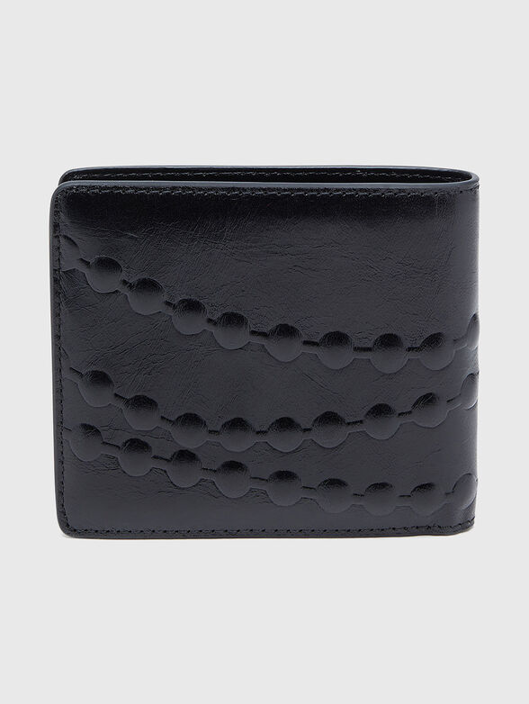 Leather wallet with an embossed texture  - 2