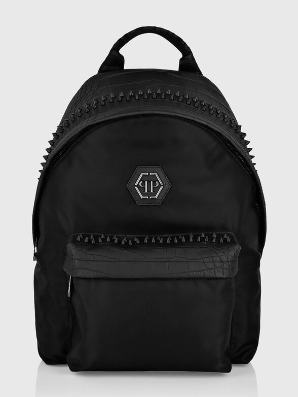 Black backpack with studs - 1