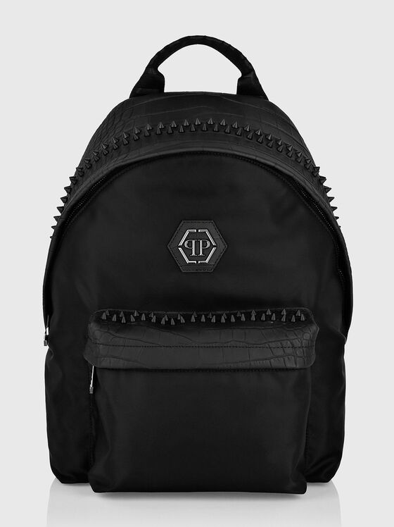 Black backpack with studs - 1