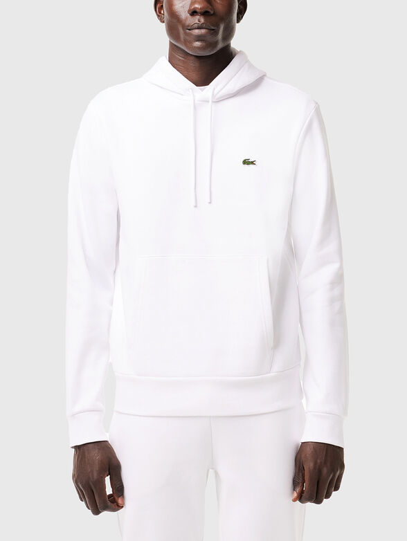 Hooded sweatshirt with logo accent - 1