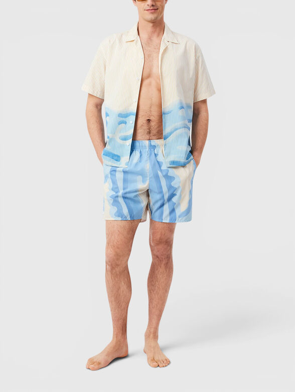 Striped beach shorts - 4