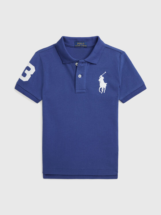 Contrast embroidery Polo shirt  - 1