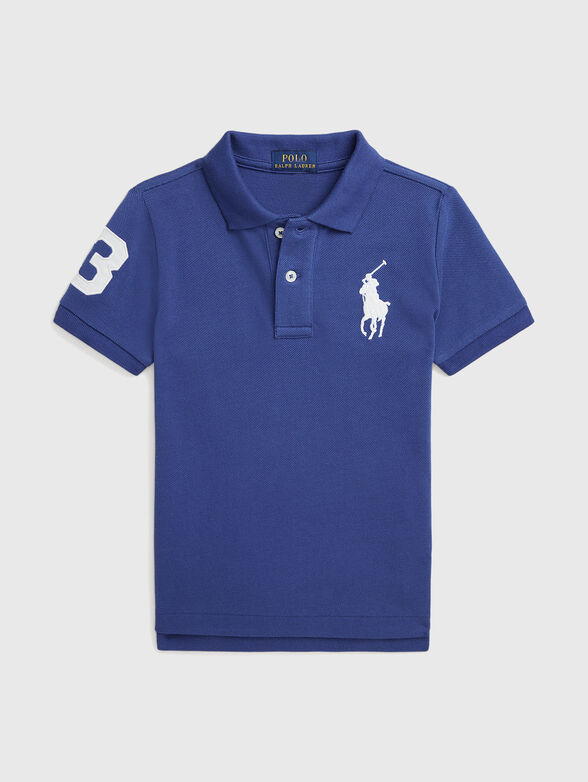 Contrast embroidery Polo shirt  - 1