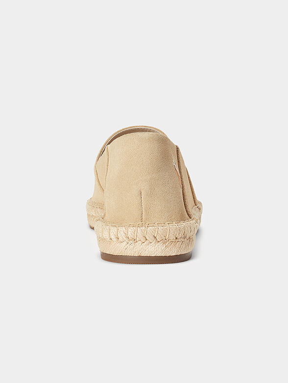 CEVIO suede espadrilles in beige - 3