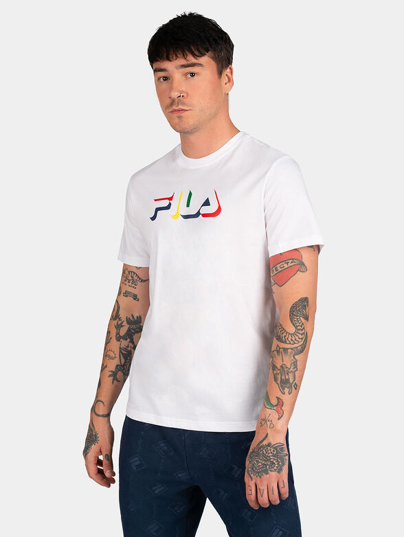 Black BELEN T-shirt with contrasting logo - 1