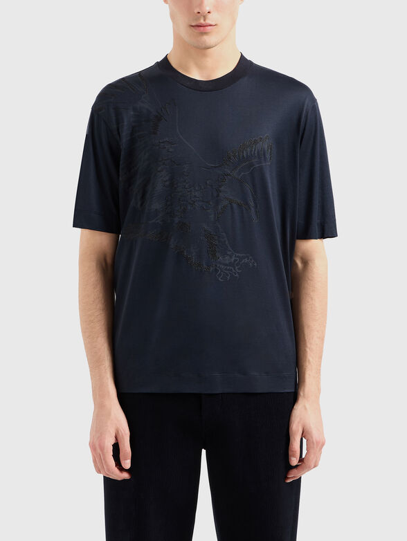 Black T-shirt with print - 1