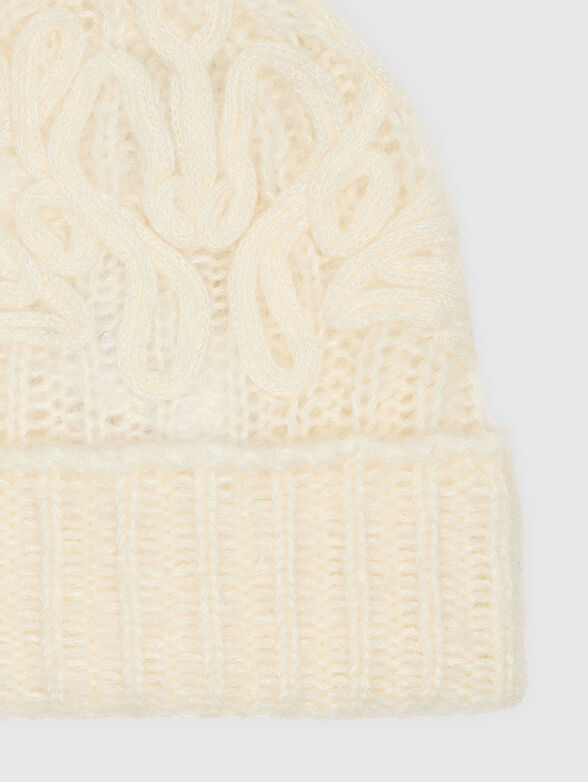 Knitted hat with embroidery - 2