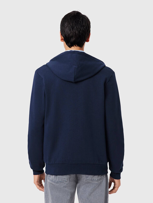 Cotton sweatshirt with logo embroidery - 3