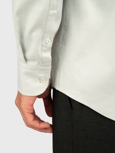 Micro print cotton shirt - 5