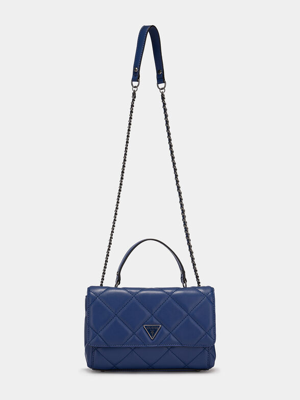 Blue CESSILY crossbody bag with quilted effect - 2