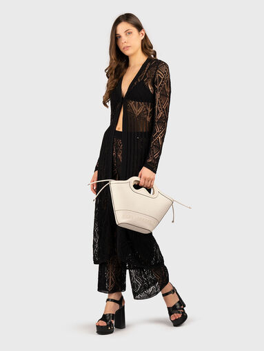 Knitted long cotton cardigan - 5