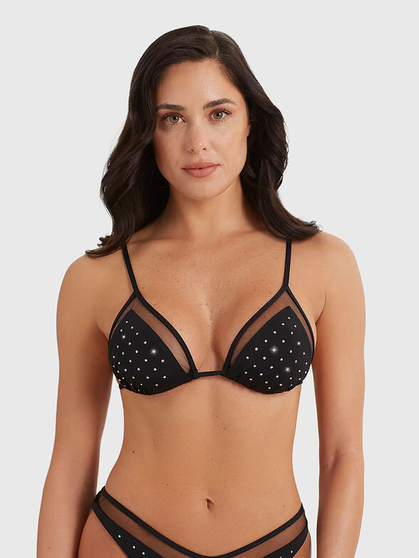 GLEAM bikini top with rhinestones - 1