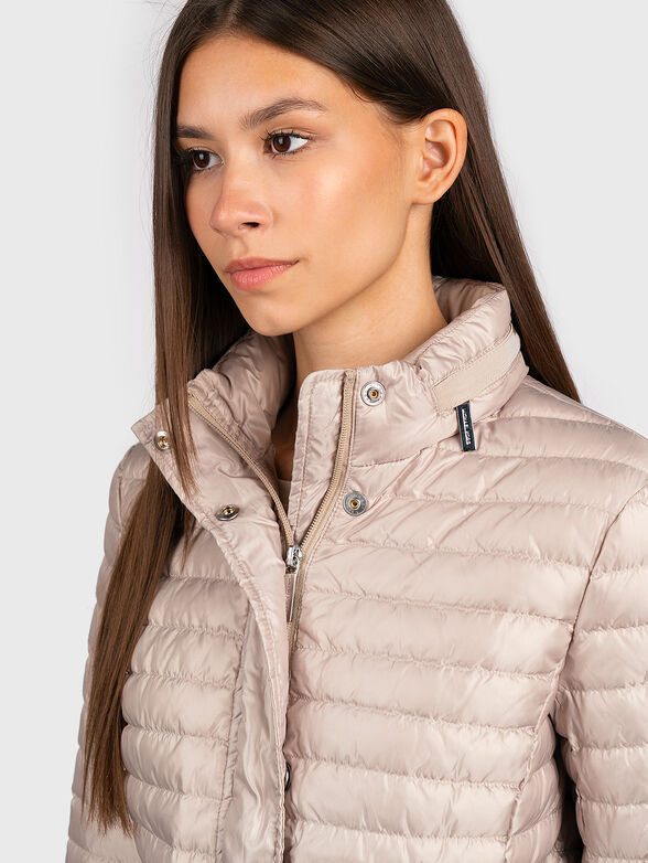 Beige jacket with belt - 3