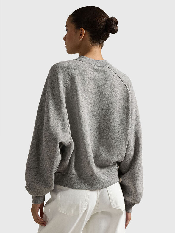 Grey sweatshirt with Polo Bear print - 3