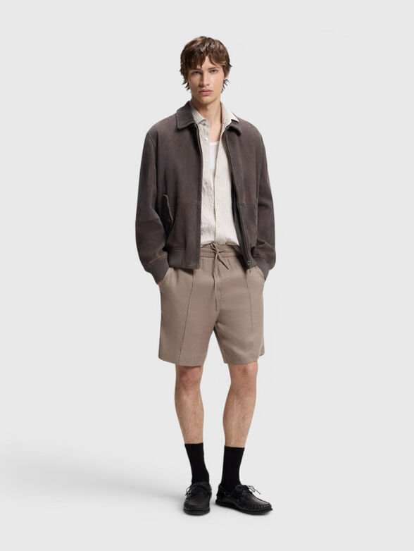 Linen-blend shorts - 4