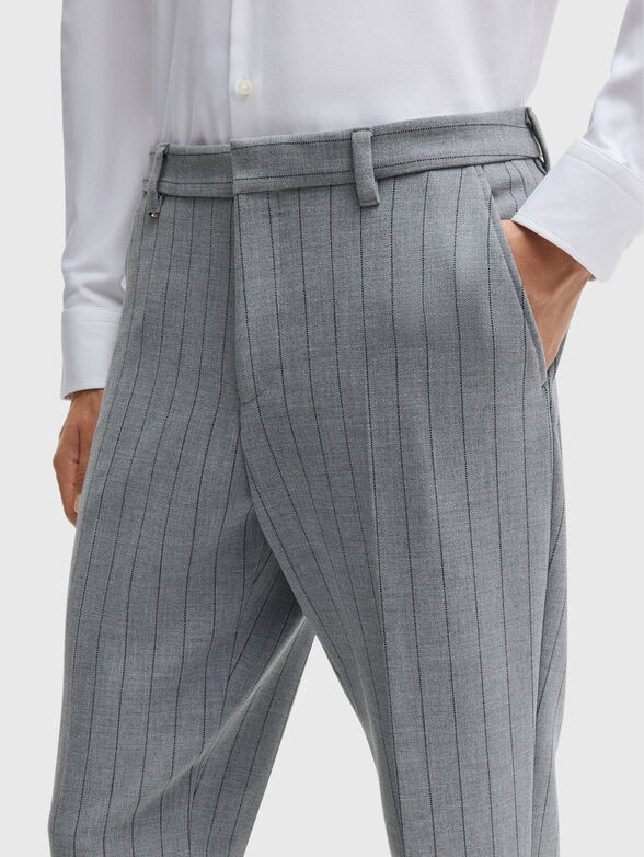 Striped slim trousers - 3
