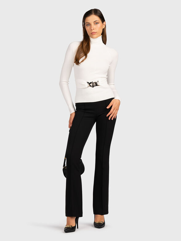 Black sweater with accent  - 2