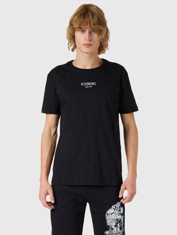 Black cotton T-shirt with Looney Tunes - 1