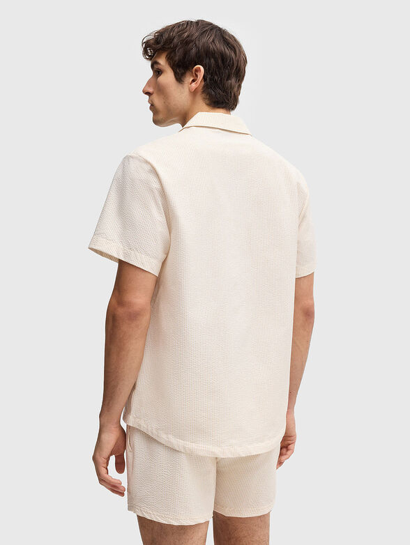 Short sleeved shirt with classic collar - 2