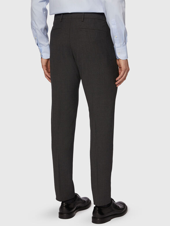 Gray wool blend pants - 2