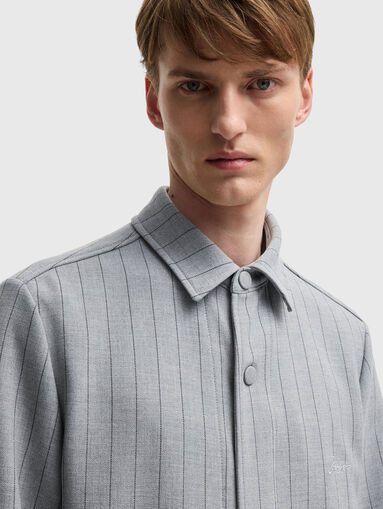 Striped shirt with logo - 4
