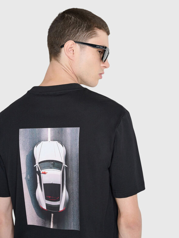 Black t-shirt with print - 3