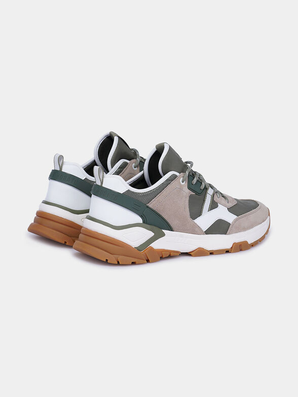 Sneakers in green color with contrasting details - 2