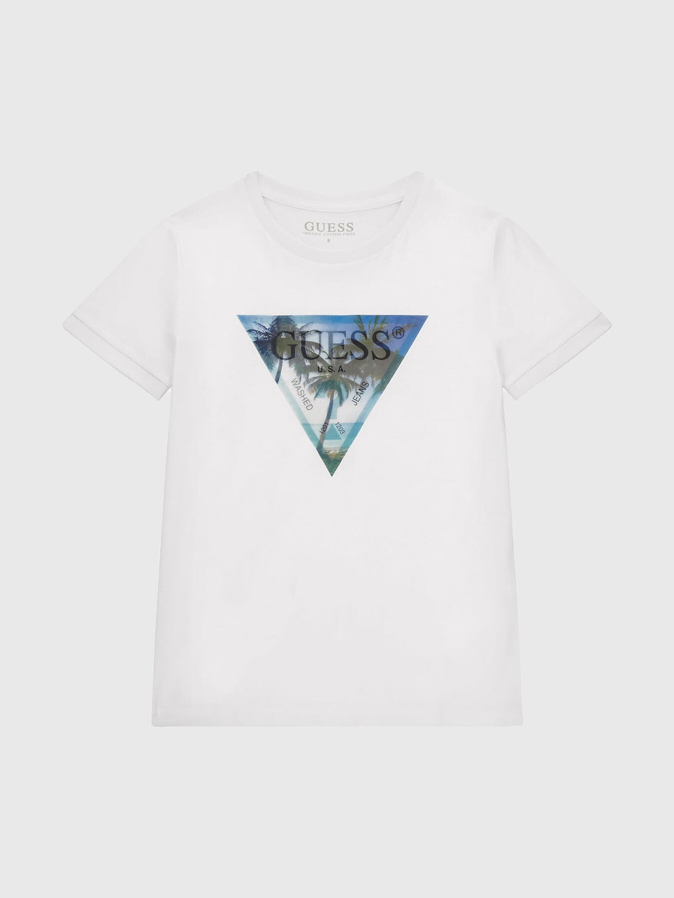 Guess indeleble holographic t shirt