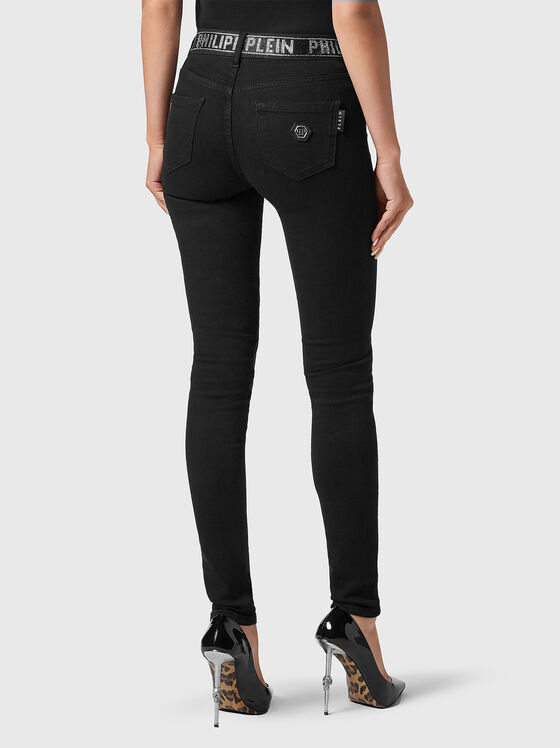 Black jeans with rhinestones  - 2