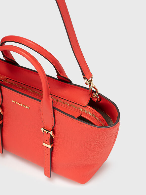 Leather bag with logo - 5