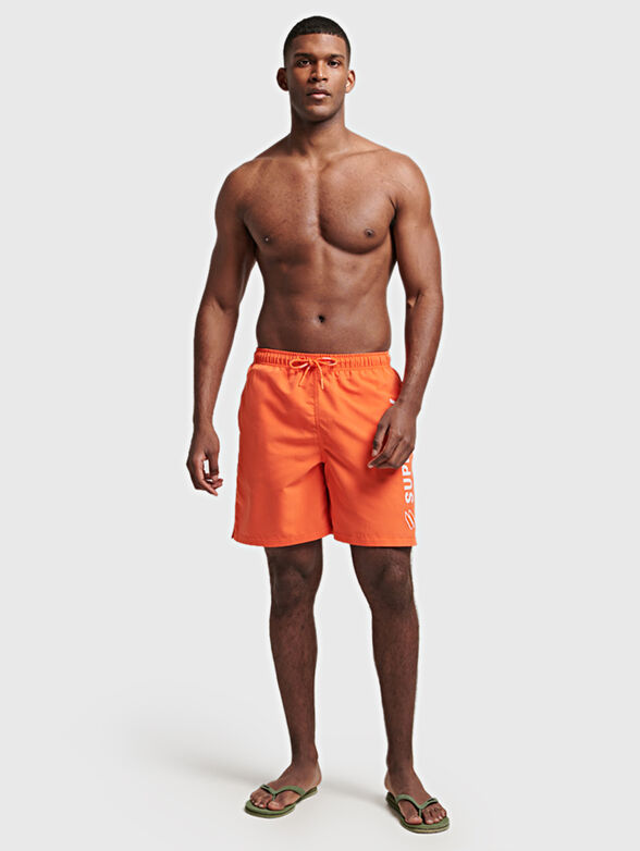 Beach shorts in black color - 2