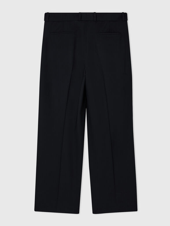 Pleated trousers with a belt - 2